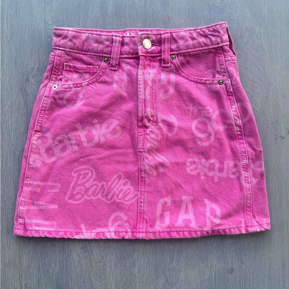 GAP Pink Barbie Denim Skirt